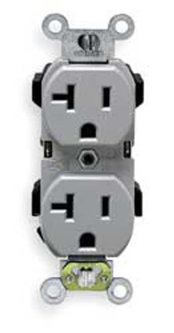 LEVITON CR20-GY 125 VAC 20A NEMA 5-20R SPECIFICATION GRA LEVITON CR20-GY 125 VAC 20A NEMA 5-20R SPECIFICATION GRA
