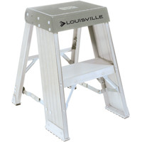 LOUISVILLE LADDER AY8002 2 STEPS, 2' HIGH, TYPE IA RATING, ALUMIN