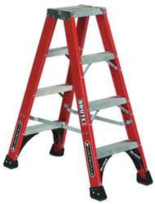 LOUISVILLE LADDER FM1404HD 3 STEPS, 4' HIGH, TYPE IAA RATING, FIBER