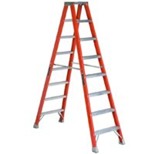 LOUISVILLE LADDER FM1508 LADDER TWIN STEP FIBERGLS 8FT 