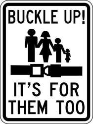 LYLE SB-011-18HA TRAFFIC SIGN 24 X 18IN BK/WHT B-2