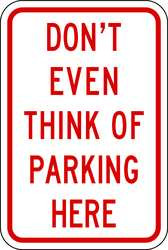 LYLE LR7-81-12HA PARKING SIGN 18 X 12IN R/WHT TEXT