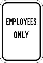 LYLE FA-004-BW-12HA PARKING SIGN 18 X 12IN BK/WHT TEXT