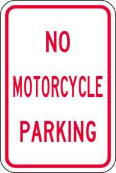 LYLE NP-008-12HA PARKING SIGN 18 X 12IN R/WHT TEXT