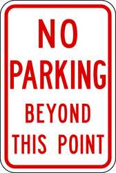 LYLE NP-014-12HA PARKING SIGN 18 X 12IN R/WHT TEXT