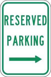 LYLE RP-060-12HA PARKING SIGN 18 X 12IN GRN AND BL/WHT