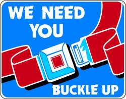 LYLE SB-010-24HA TRAFFIC SIGN 18 X 24IN R AND WHT/BL