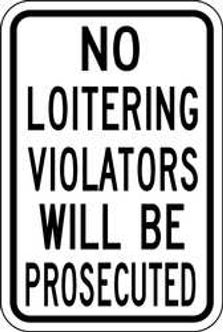 LYLE SL-015-12HA TRAFFIC SIGN 18 X 12IN BK/WHT TEXT