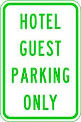 LYLE RP-029-12HA PARKING SIGN 18 X 12IN GRN/WHT TEXT