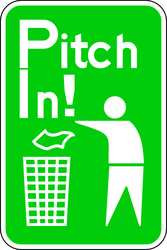 LYLE DL-020-12HA TRAFFIC SIGN 18 X 12IN WHT/GRN P IN!