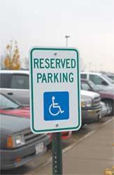 LYLE FD01L D9648 PARKING SIGN 18 X 12IN GRN AND BL/