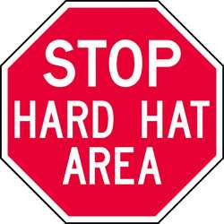 LYLE ST-019-12HA FACILITY SIGN 12 X 12IN WHT/R AL ENG