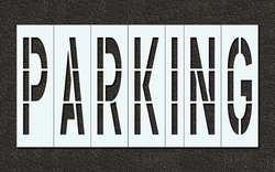 RAE STL-116-79622 PAVEMENT STENCIL PARKING 96 IN