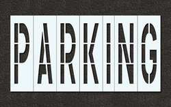 RAE STL-116-74822 PAVEMENT STENCIL PARKING 48 IN