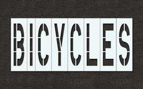 RAE STL-116-74818 PAVEMENT STENCIL BICYCLES 48 IN RAE STL-116-74818 PAVEMENT STENCIL BICYCLES 48 IN