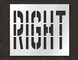 RAE STL-116-73621 PAVEMENT STENCIL RIGHT 36 IN