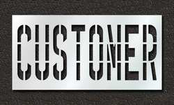 RAE STL-116-73614 PAVEMENT STENCIL CUSTOMER 36 IN