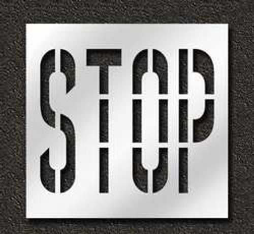 RAE STL-116-73603 PAVEMENT STENCIL STOP 36 IN RAE STL-116-73603 PAVEMENT STENCIL STOP 36 IN