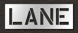RAE STL-116-71202 PAVEMENT STENCIL LANE 12 IN