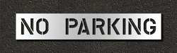 RAE STL-116-71032 PAVEMENT STENCIL NO PARKING 10 IN