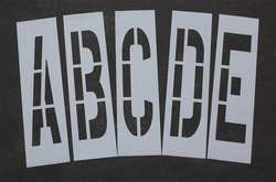 RAE STL-108-8365 PAVEMENT STENCIL 36 IN ALPHA KIT 1/8