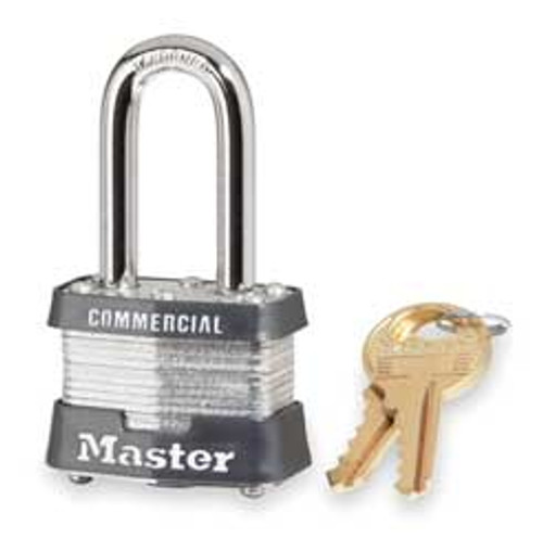 MASTER LOCK 3KALF-3HTZ7 PADLOCK KA 1-1/2 IN H 4 PIN STEEL