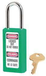 MASTER LOCK 411KAS3GRN D5327 LOCKOUT PADLOCK KA GREEN 1/4 IN. P