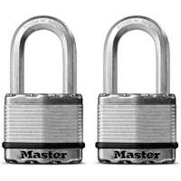 MASTER LOCK M5XTLF 2IN PADLOCK 1-1/2 SHACKLE 2PK 