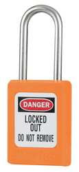 MASTER LOCK S31ORJ D5337 LOCKOUT PADLOCK KD ORANGE 3/16 IN.