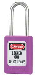 MASTER LOCK S31PRP D5337 LOCKOUT PADLOCK KD PURPLE 3/16 IN.
