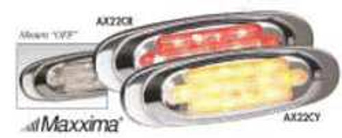 MAXXIMA AX22CY - KIT CLEARANCE LIGHT LED AMBER OVAL 6-5/8 L MAXXIMA AX22CY - KIT CLEARANCE LIGHT LED AMBER OVAL 6-5/8 L