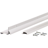 M-D BUILDING PRODUCT 69514 DOOR BOTTOM W/CAP L WHITE 48" 