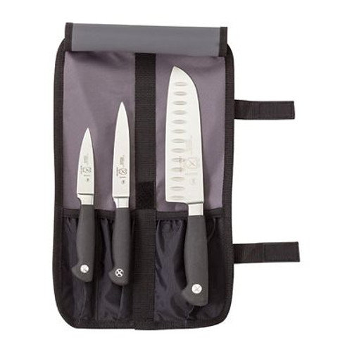 MERCER CUTLERY M21910 KNIFE SET,7 IN BLADE,BLACK HANDLE
