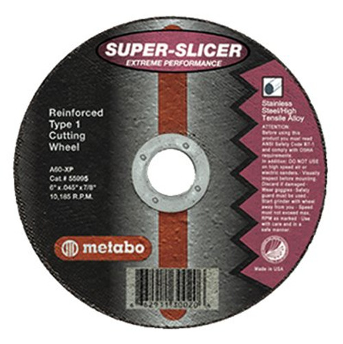 METABO 55995 6"X.045X7/8" TYPE 1 SLICER WHEEL A60XP G