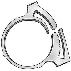 MICRO PLASTICS 22HSC0140B H2156 HOSE CLAMP NYLON MAX 0.801 IN PK10