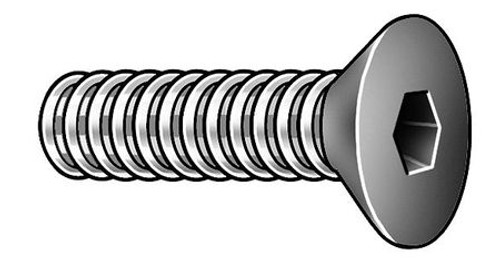 MIDWEST ACORN NUT COMPANY MPB3586 SKT CAP SCREW FLAT 3/8-16X1/2 PK5
