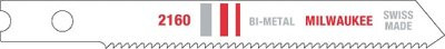 MILWAUKEE ELECTRIC TOOLS 48-42-2160 2-3/4" 24 TPI BI-METAL JIG SAW BLADE (5 