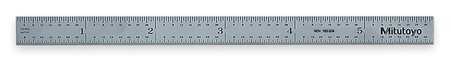 MITUTOYO 182-204 6" LONG, 1/64, 1/50, 1/32, 1/10" GRADUAT