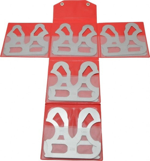 MITUTOYO 186-907 10 PIECE, 0.55 TO 1 INCH RADIUS, STAINLE