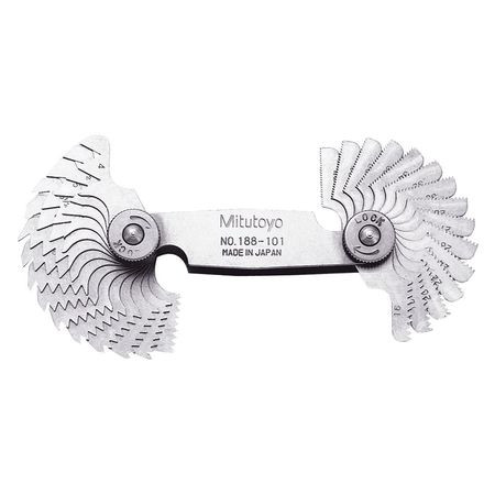 MITUTOYO 188-101 4-42TPI 30 LEAVES WHITWORTH 55DEG. PITCH