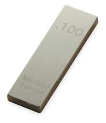 MITUTOYO 611191-531 0.1" RECTANGULAR STEEL GAGE BLOCK