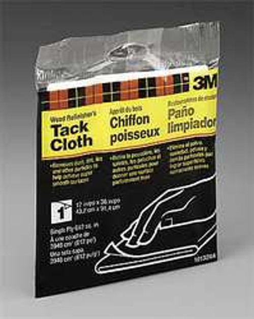 3M 00051111101322 TACK CLOTH 17X36IN SINGLE PLY PK48