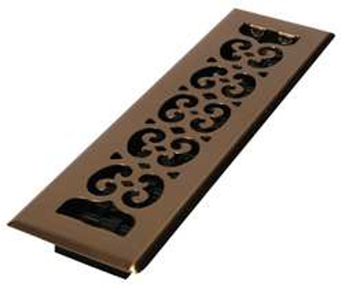 DECOR GRATES SPH212-A 2X12 SCROLL STEEL PLATED ANTIQUE DECOR GRATES SPH212-A 2X12 SCROLL STEEL PLATED ANTIQUE
