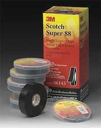 3M 88-Super-2x36YD ELECTRICAL TAPE 2 X 108 FT 8.5 MIL PK 12
