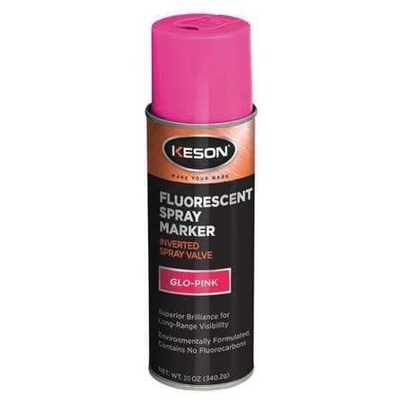 KESON INDUSTRIES SP20GP SPRAY PAINT GLO-PINK 15 MIN. 20 OZ.