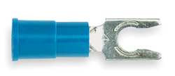 3M MV14-8FLX FORK TERMINAL LOCKNG #8 STUD BLUE PK100