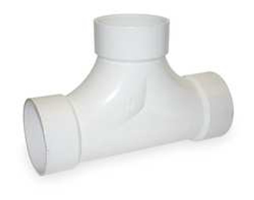 MUELLER 1WJN7 TWO WAY CLEANOUT TEE 3 IN HUB PVC