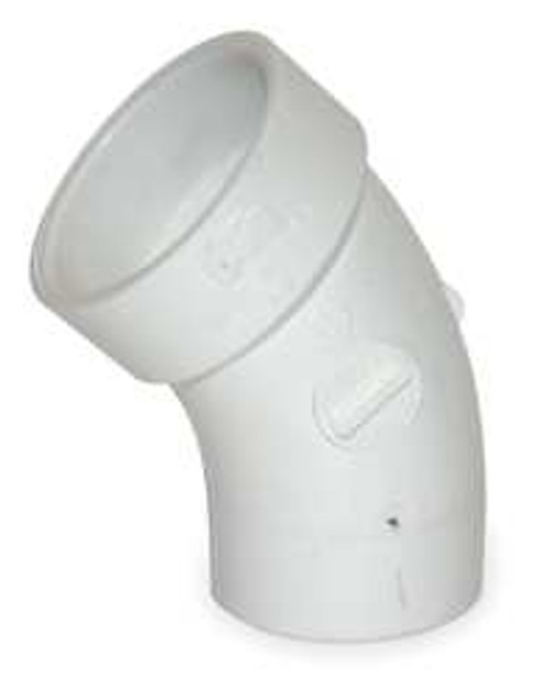 MUELLER 1WKD4 STREET ELBOW 45 DEG 3 IN HUBXSPIGOT PVC MUELLER 1WKD4 STREET ELBOW 45 DEG 3 IN HUBXSPIGOT PVC