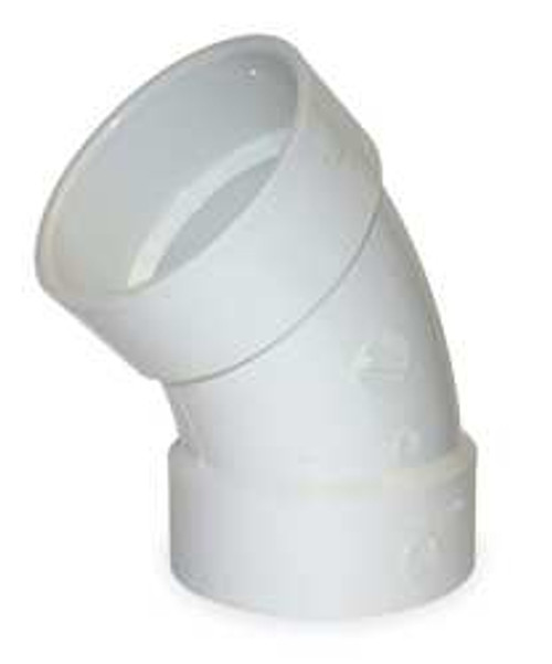 MUELLER 1WKV9 ELBOW 45 DEG PVC 6 IN 140 DEG F