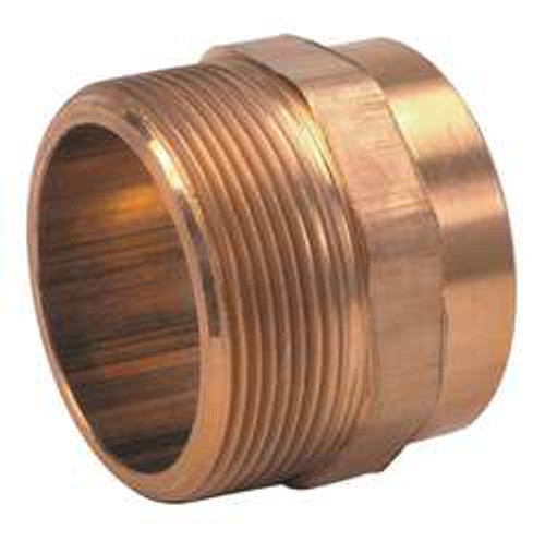 MUELLER A 07094 COPPER TO PIPE ADAPTER CAST BRASS 2 IN